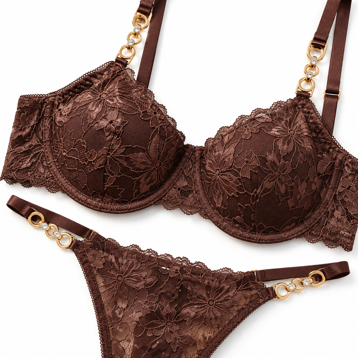 Citrine Lace Lingerie Set
