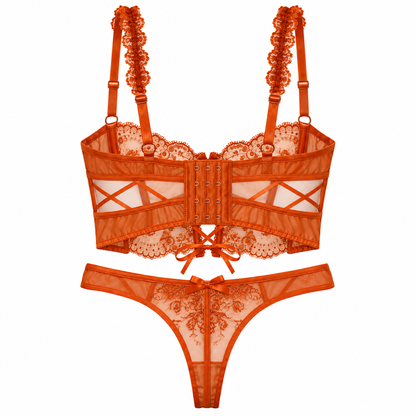 Autumn Bloom Corset Set