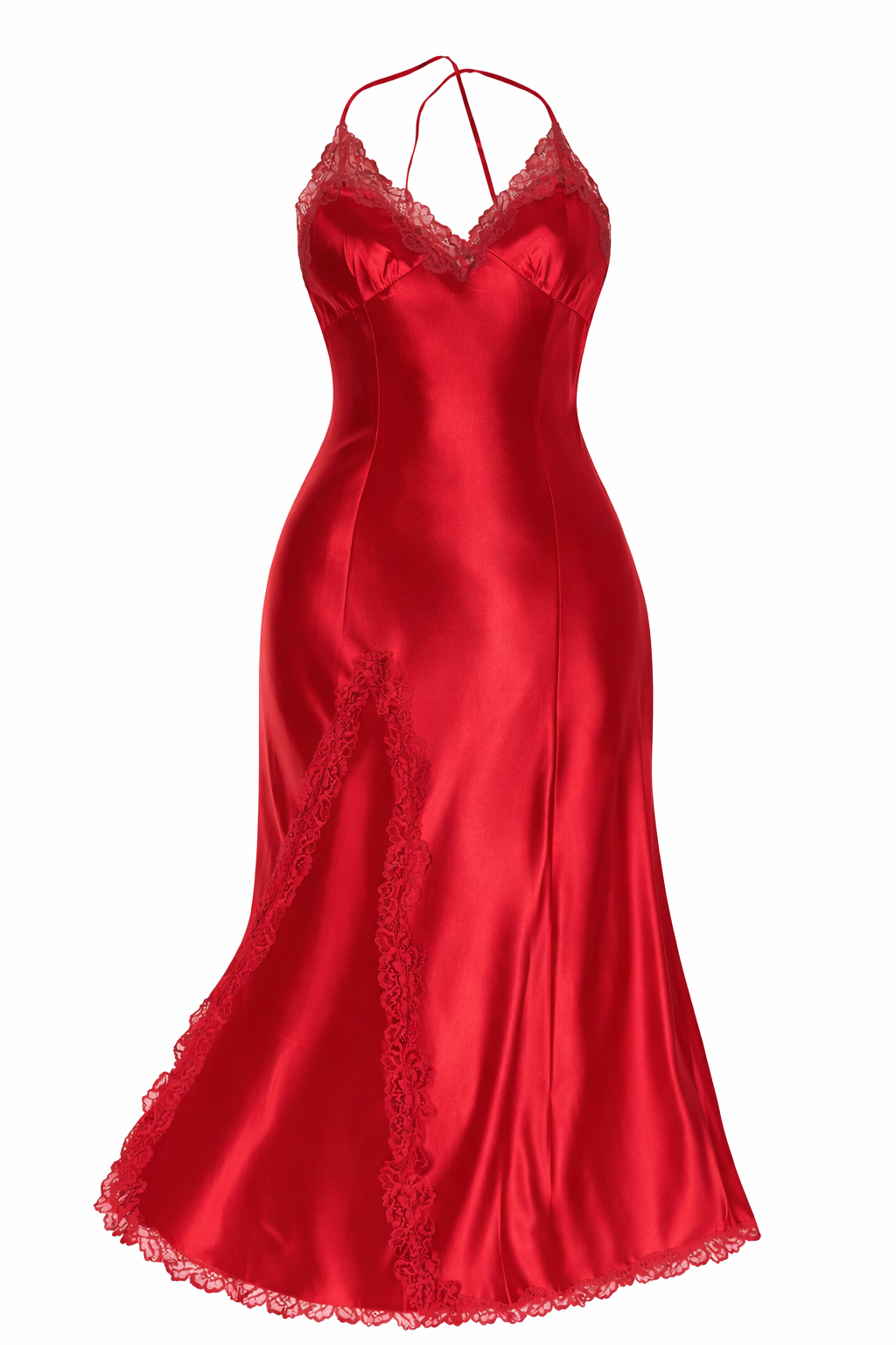 Scarlet Silk Gown