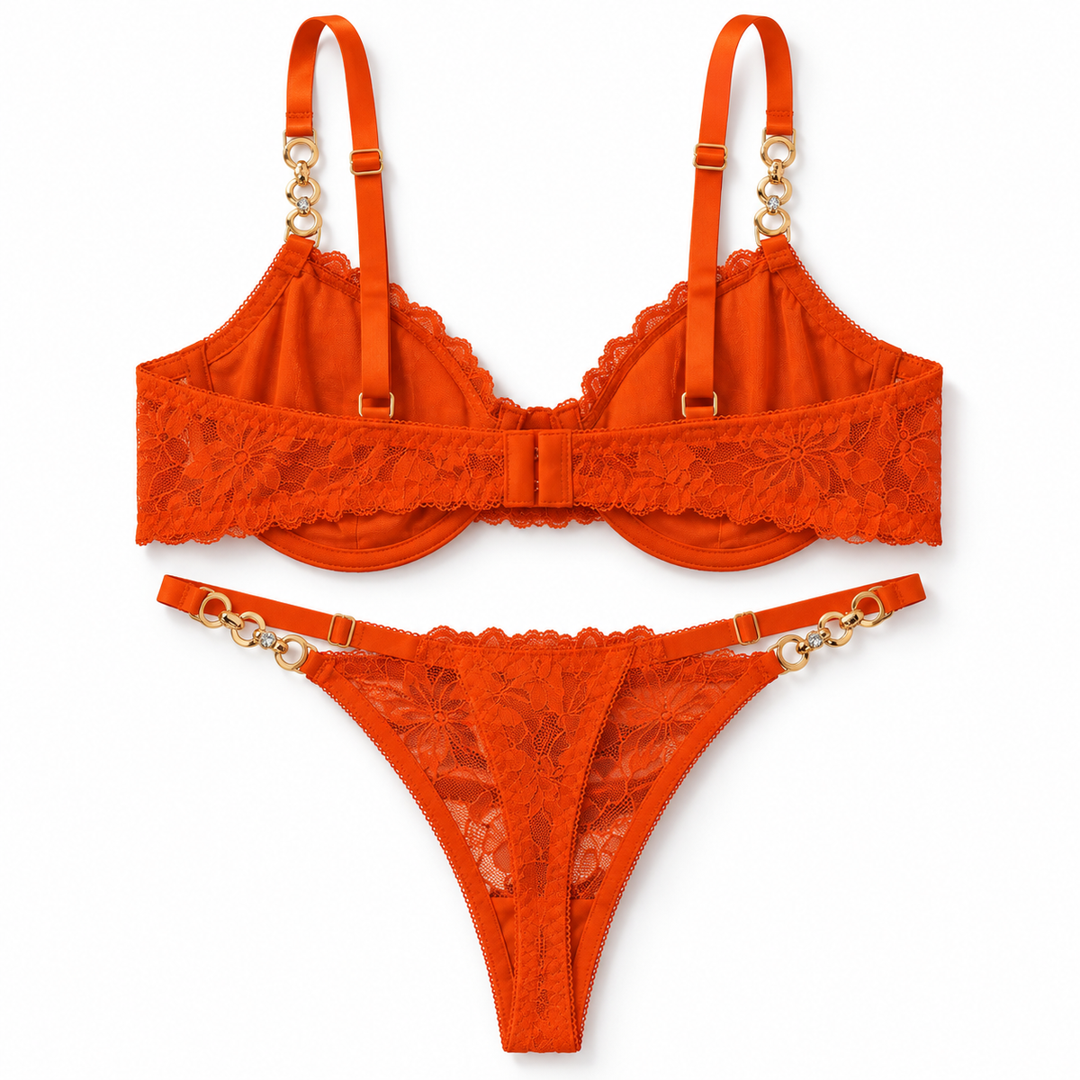 Citrine Lace Lingerie Set