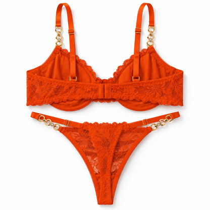 Citrine Lace Lingerie Set