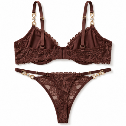 Citrine Lace Lingerie Set