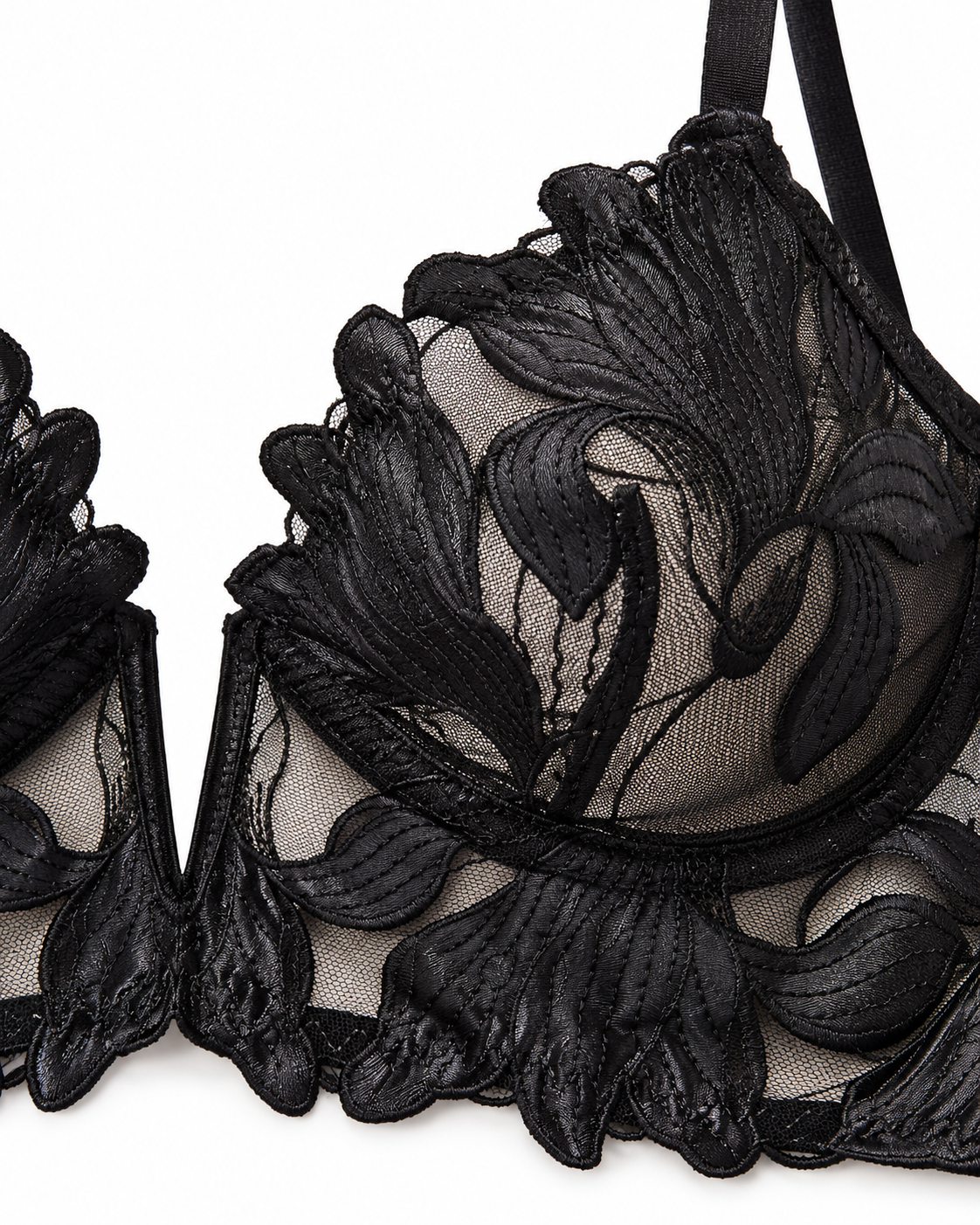 Midnight Bloom Lace Set