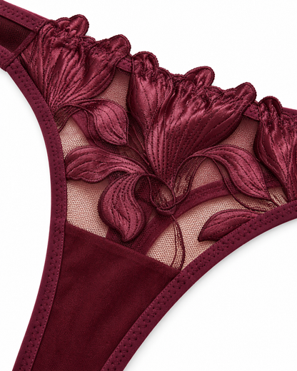 Midnight Bloom Lace Set