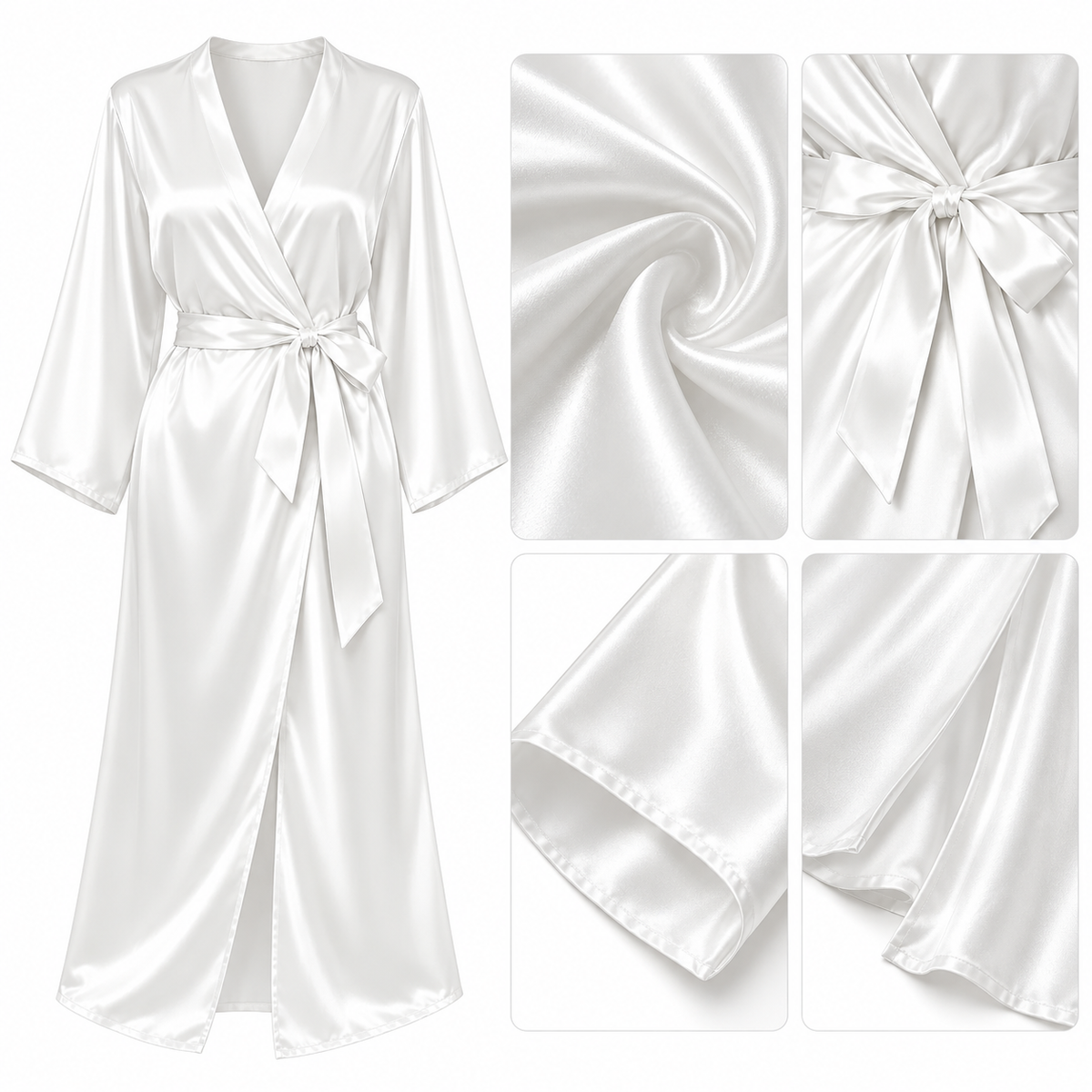 Bridal Morning Satin Robe