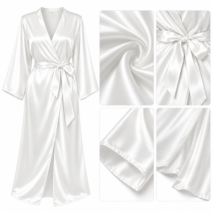 Bridal Morning Satin Robe