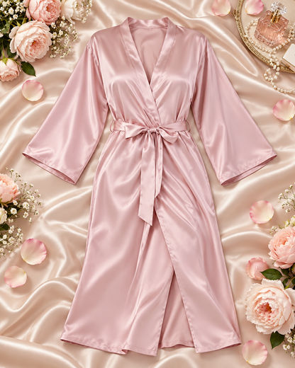 The Demi Satin Robe