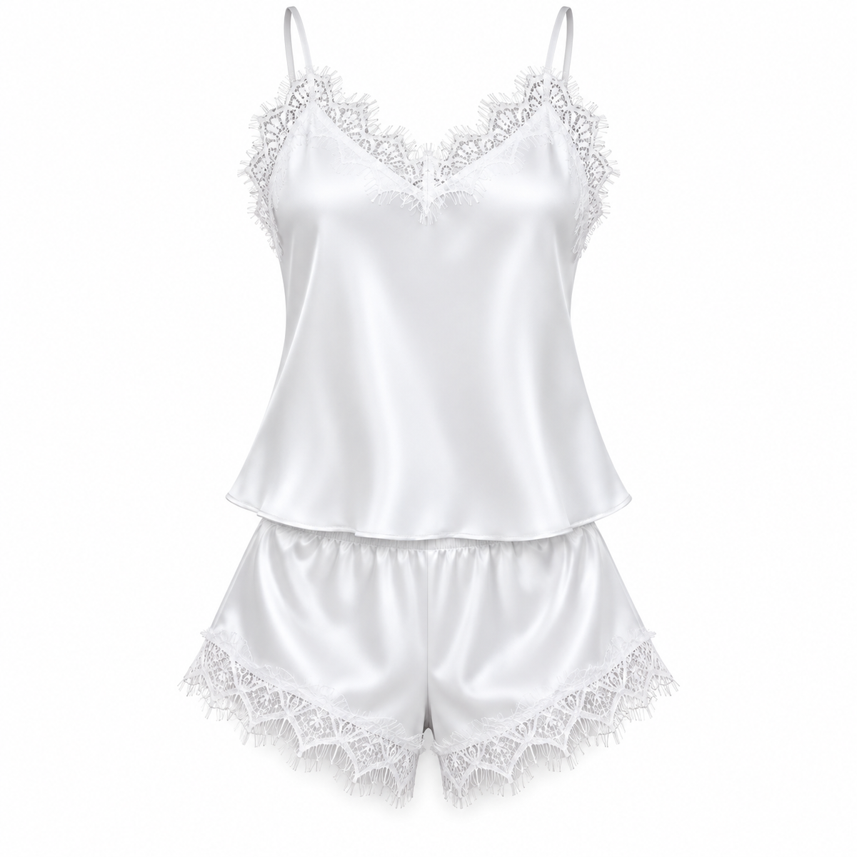 Bridal Satin Cami & Short Set