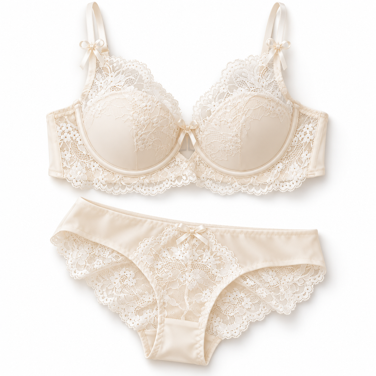 Bridal Lace Underwire Bra & Panty Set