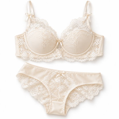 Bridal Lace Underwire Bra & Panty Set