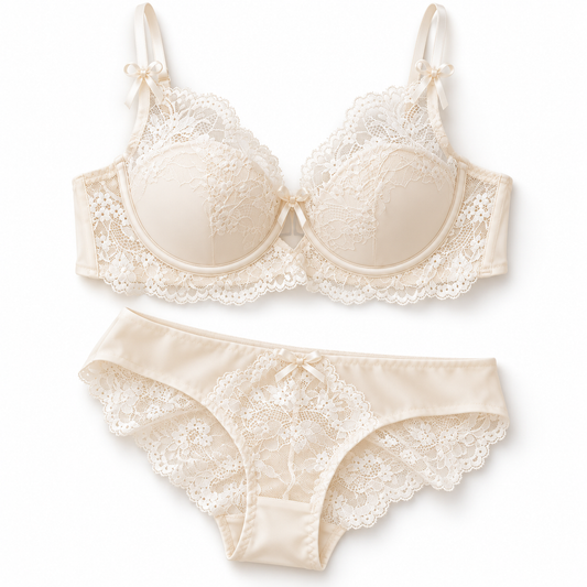 Bridal Lace Underwire Bra & Panty Set