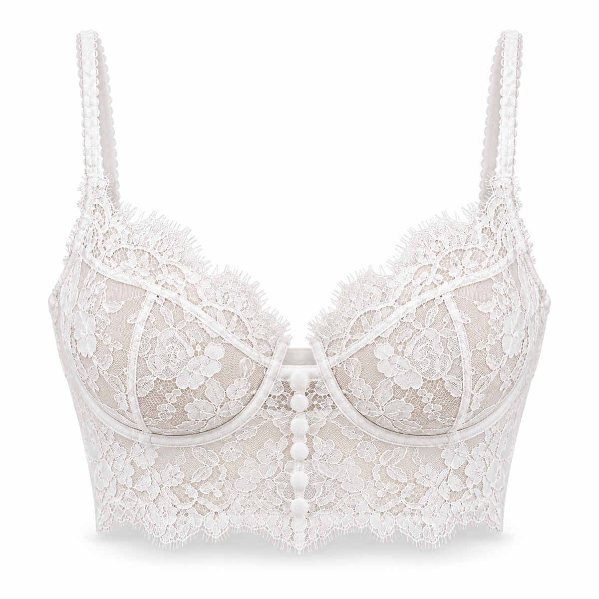 Bridal Lace Longline Bra