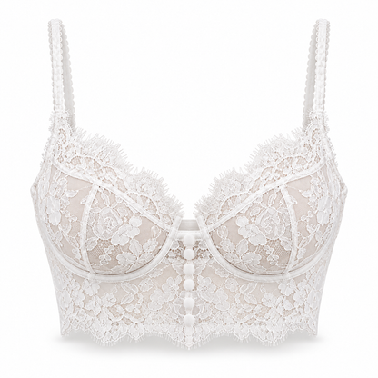 Bridal Lace Longline Bra