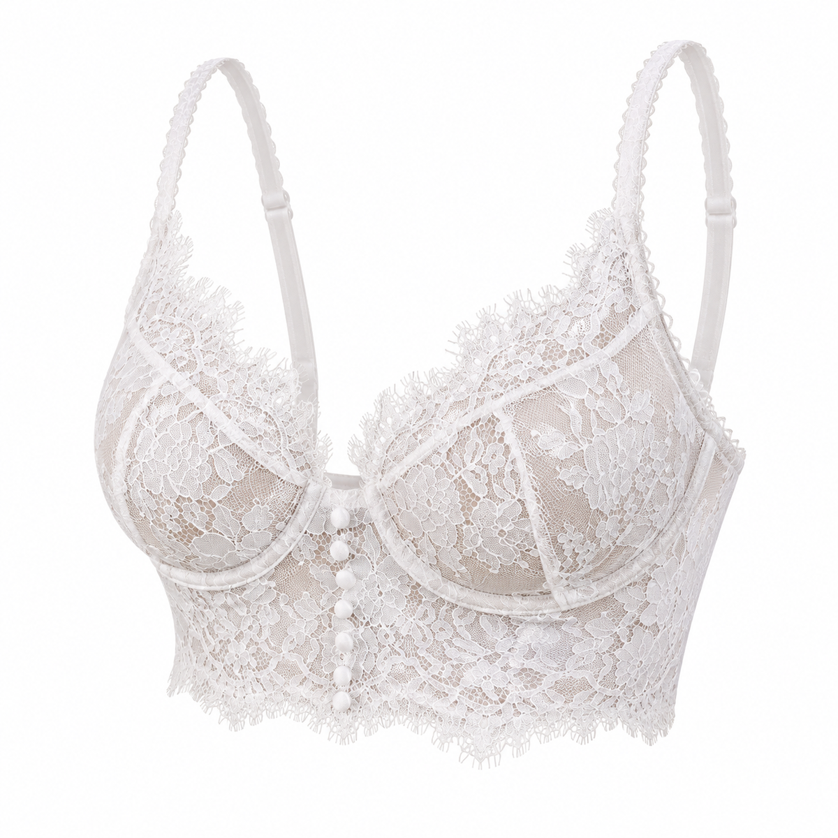 Bridal Lace Longline Bra