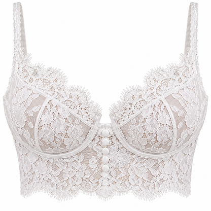 Bridal Lace Longline Bra