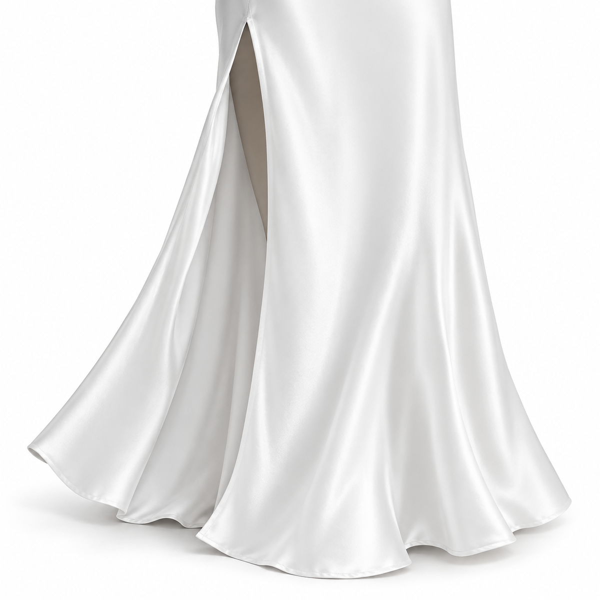 Bridal Satin Side-Slit Slip