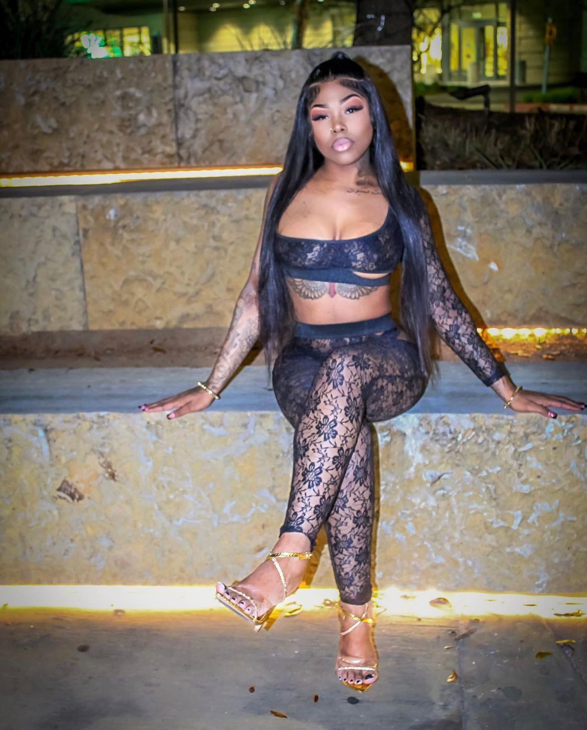 Two-Piece Lace Set