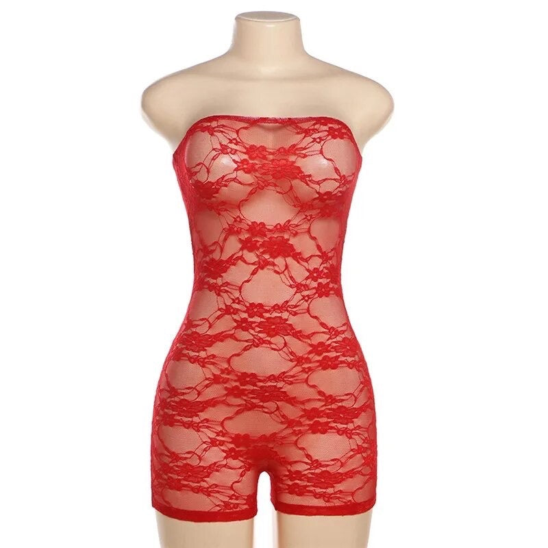 Short Lace Romper