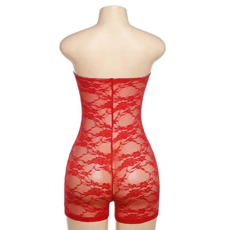 Short Lace Romper