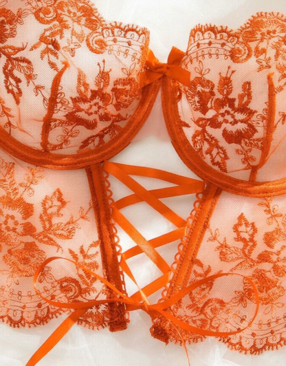 Autumn Bloom Corset Set