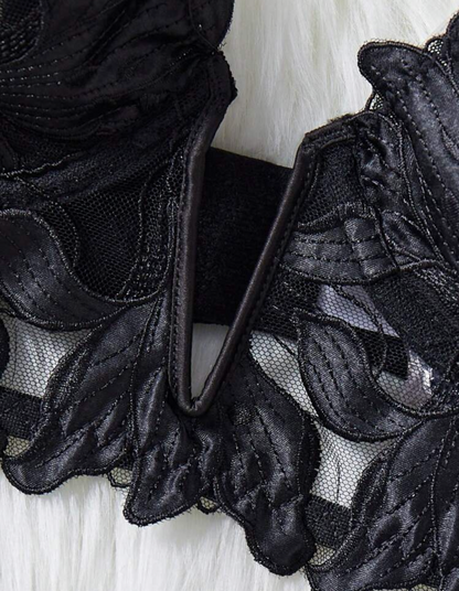 Midnight Bloom Lace Set