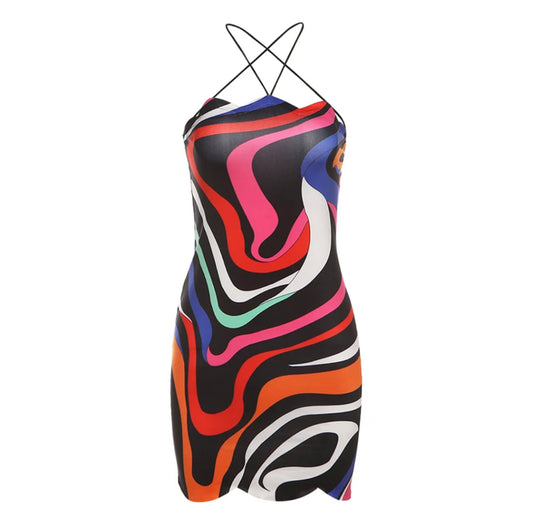 Color Stripe Dress
