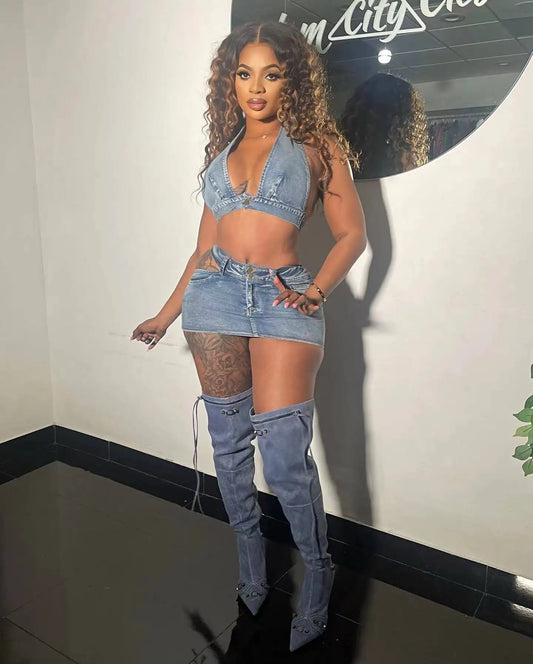 Bianca Denim Two Piece
